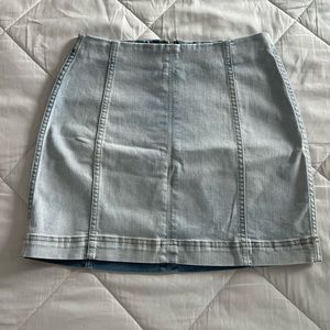 Mini jean skirt